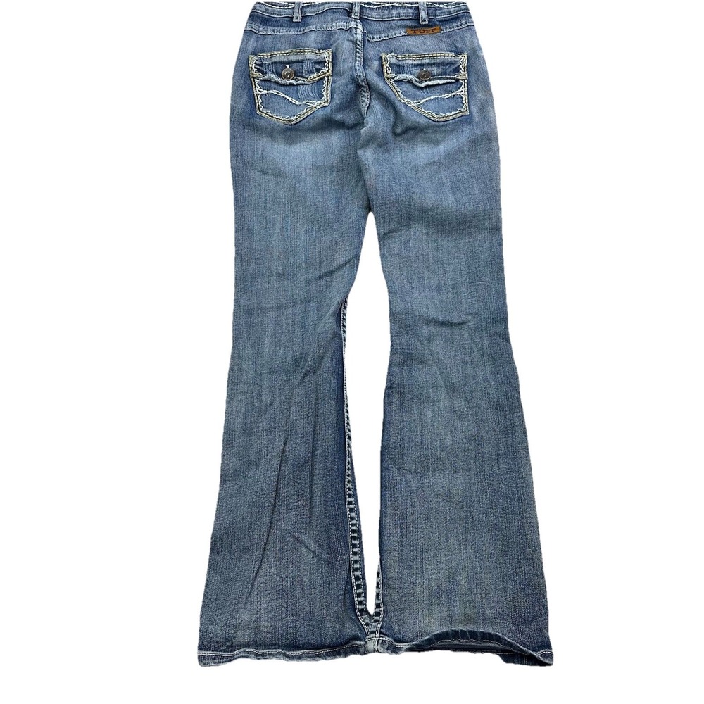 Cowgirl Tuff Co Women's Bootcut Jeans 28x31 Embroidered Pockets Western Vintage